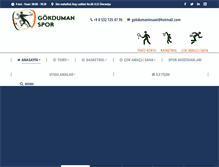 Tablet Screenshot of gokdumanspor.com